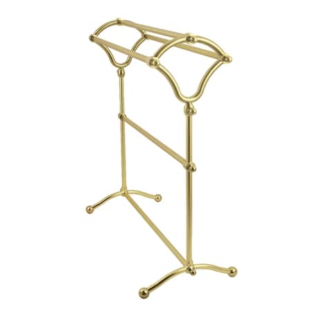 Kingston Brass Freestanding YType Towel Rack, Brushed Brass SCC2287